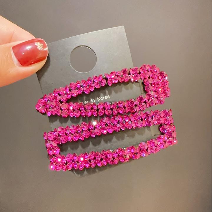 韩版施家钻BB夹网红款刘海侧边夹时尚可爱发夹百搭边夹轻奢碎发夹