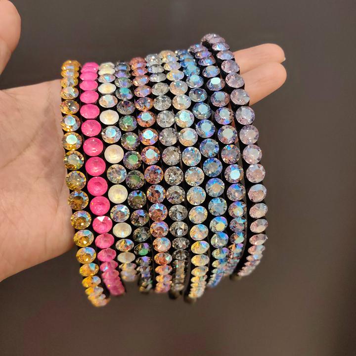 韩版施家钻发箍网红款头箍时尚彩色摩卡大钻发卡轻奢带齿发夹发饰