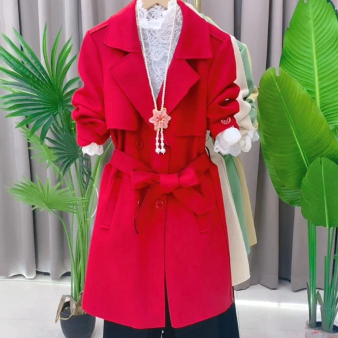 823#中长款气质风衣