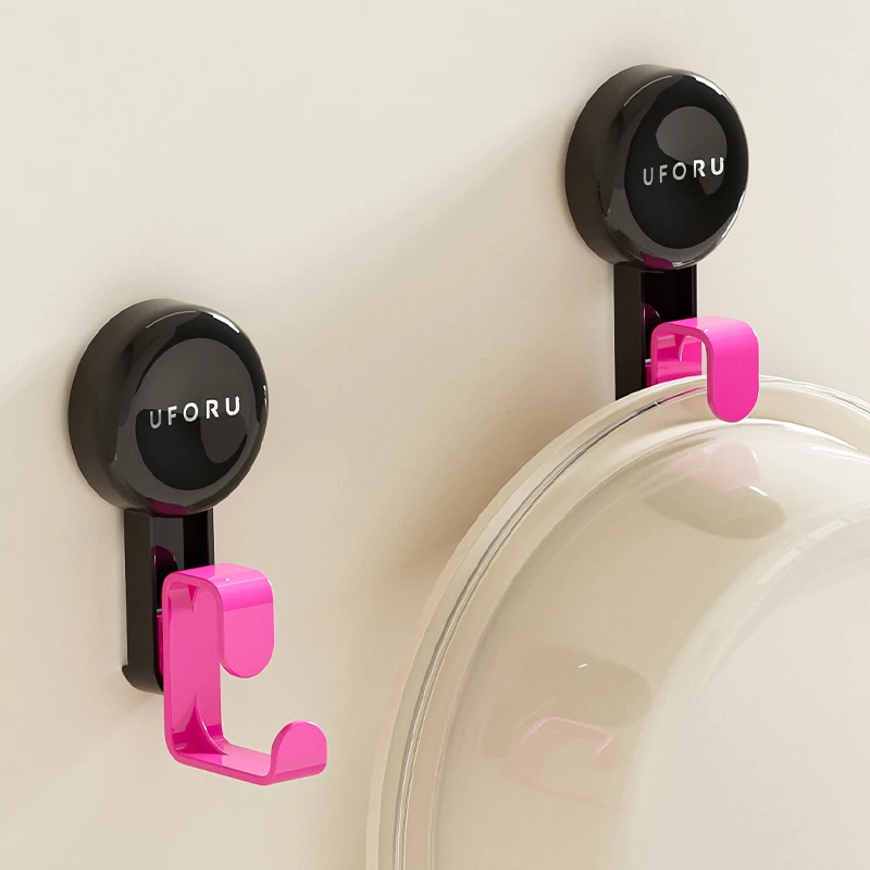 浴室吸盘脸盆架挂钩奶油黑玫红壁挂免打孔收纳多用挂钩脸盆架挂钩