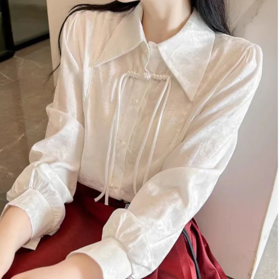 衬衣衬衫蕾丝显瘦气质长袖时尚法式小众