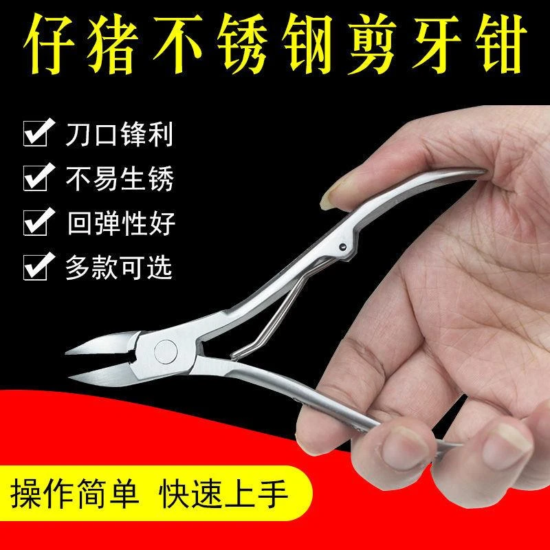 小猪剪牙钳兔子剪牙器猪用不锈钢断牙钳兽用修牙工具仔猪断齿钳