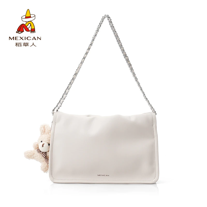 稻草人新品大容量云朵小方包时尚百搭春夏简约女包