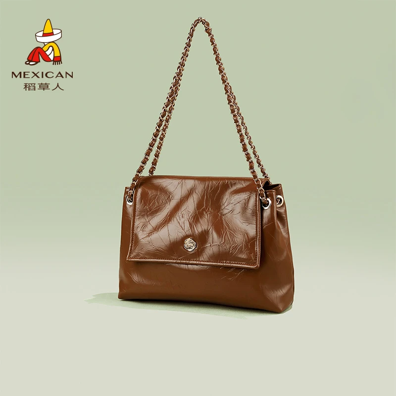 稻草人2024夏季新品单肩包包斜挎包百搭时尚潮流简约经典女包通勤