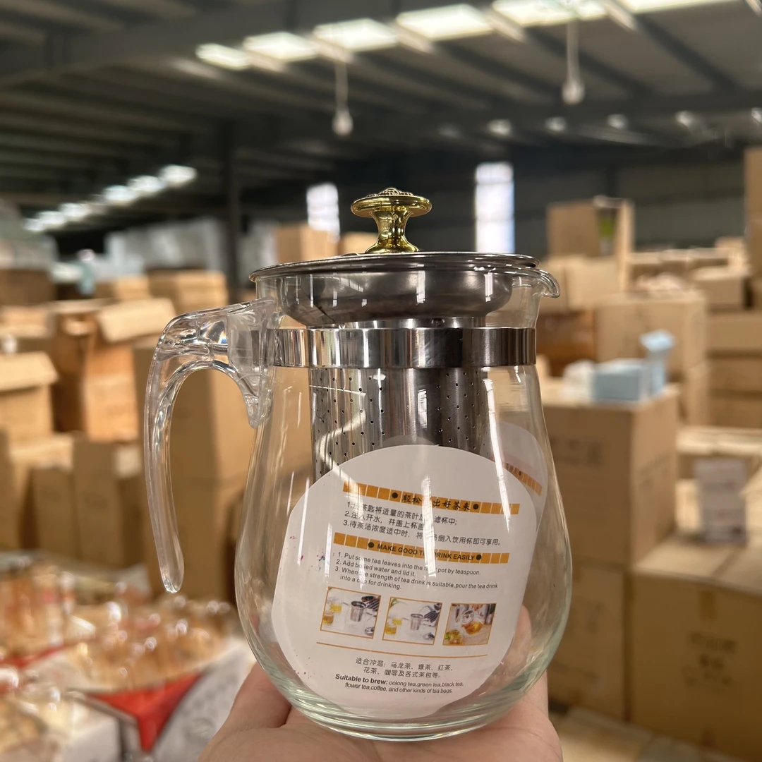 加厚玻璃茶壶耐高温防爆花茶壶不锈钢内胆过滤飘逸杯家用茶具套装