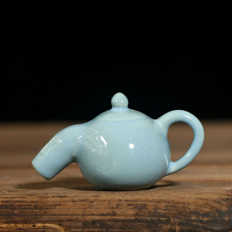流水摆件陶瓷茶壶悬壶