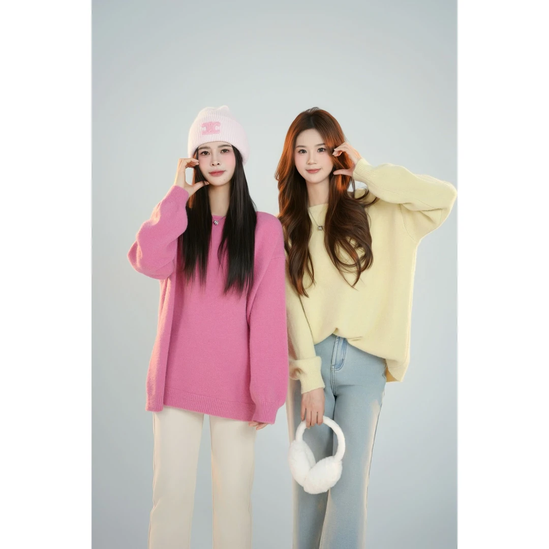 宿慕SUMU 女款针织衫 11-9冬季2024新款时尚休闲针织衫F30009