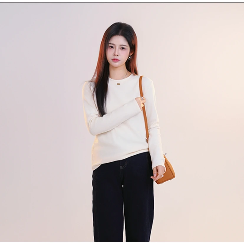 宿慕SUMU女款打底衫 11-2冬季2024新款时尚休闲百搭打底衫G1401C