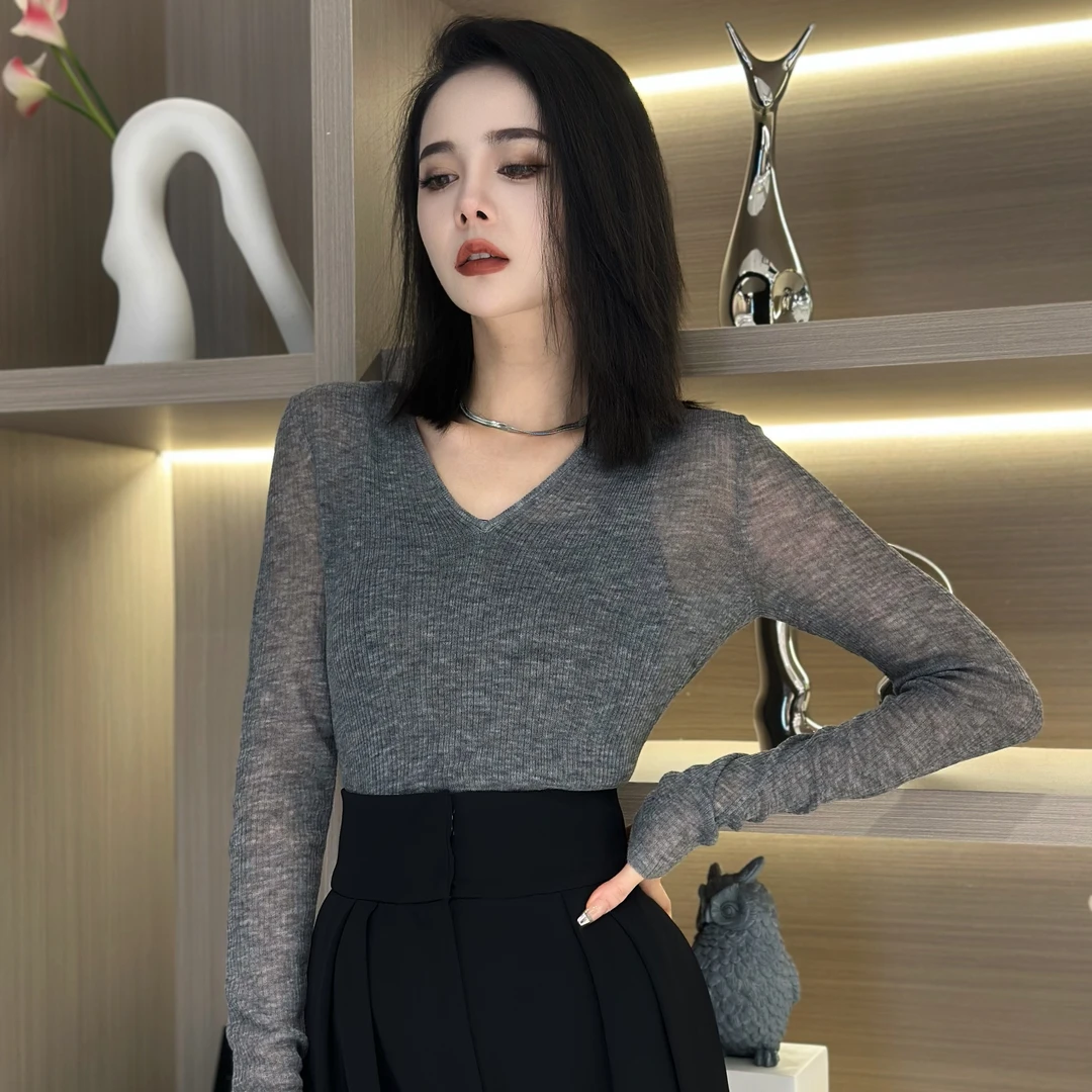 【不挽加州】Z.R上品屋 纯色百搭针织打底内搭羊绒羊毛衫秋冬秋季