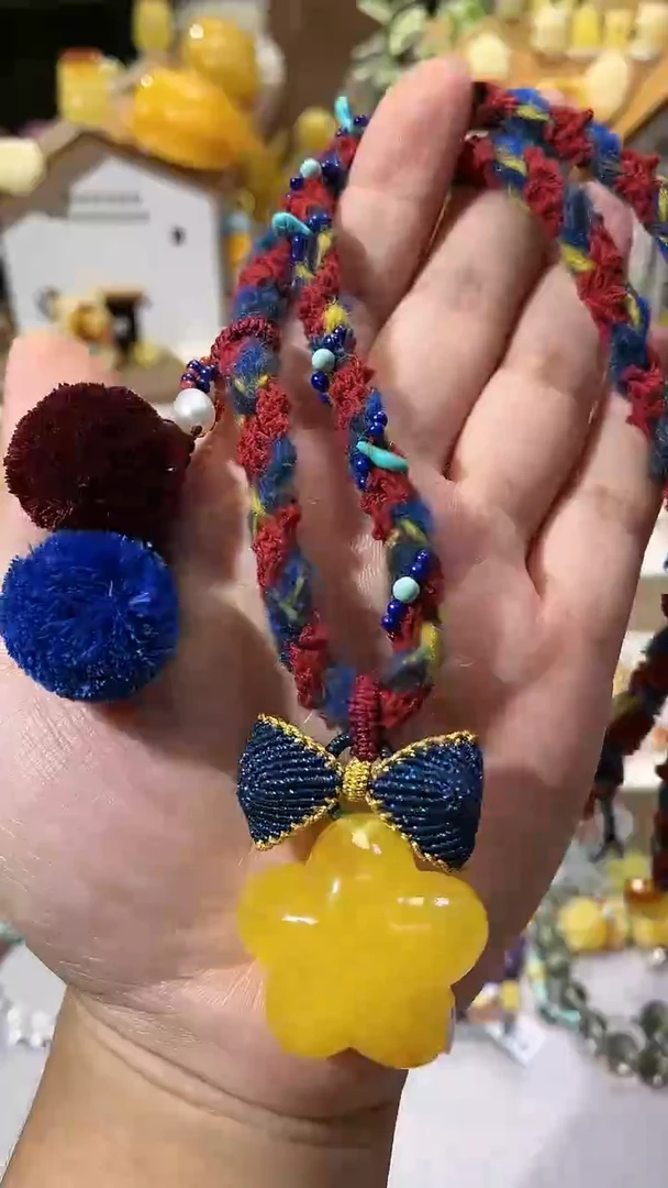 【闪购商品】蜜蜡项链未镶嵌蜜蜡星星项链