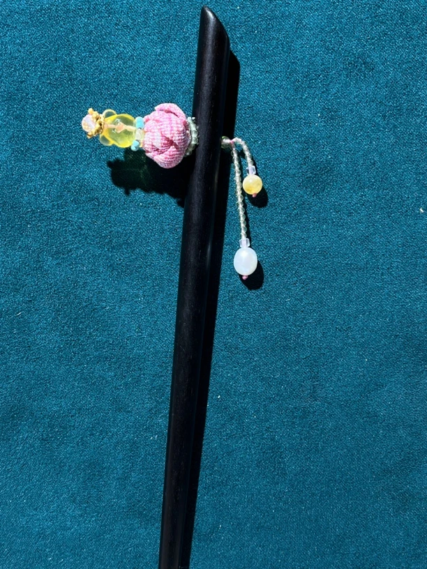 绿松石琥珀小熊发簪多样性发货