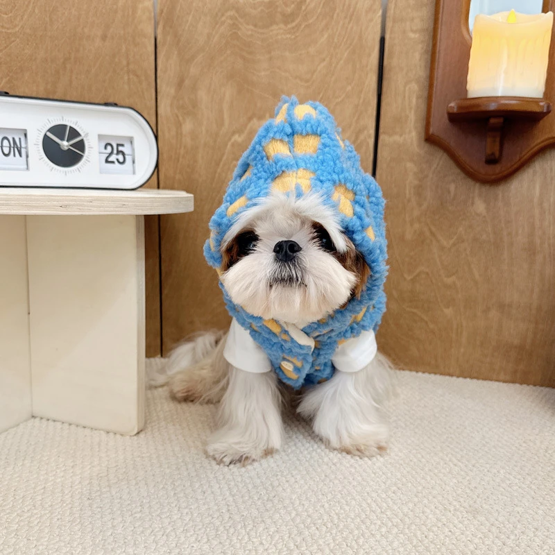 DDPET狗狗衣服宠物秋冬法斗雪纳瑞比熊马尔济斯西施羊羔绒马甲