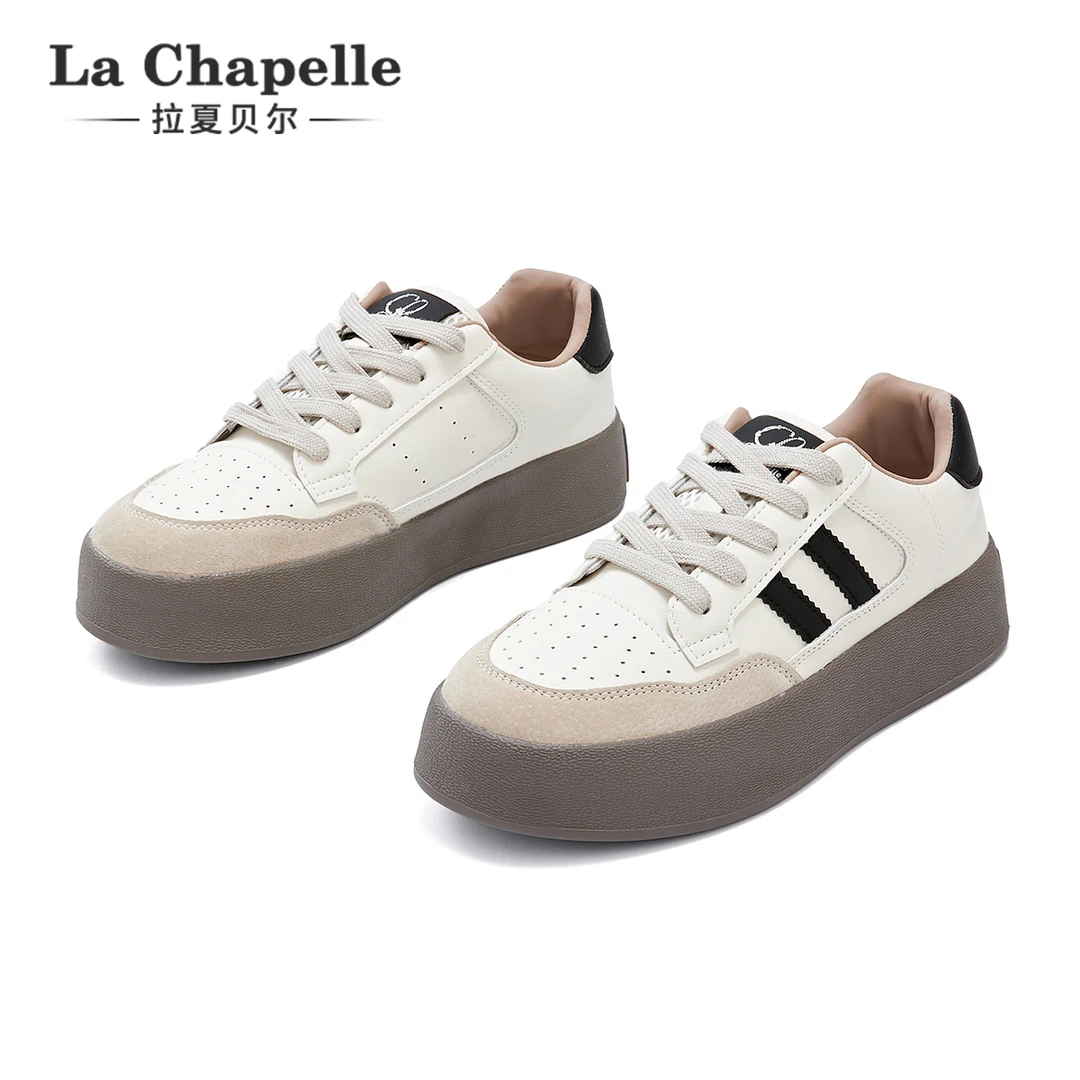 拉夏贝尔德训鞋女夏季透气厚底运动休闲女鞋小众小白鞋潮百搭板鞋