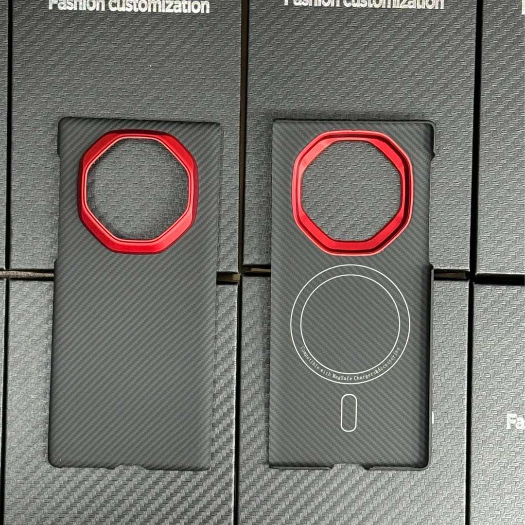 适用于 mate XT 凯夫拉芳纶纤维碳纤维散热超轻薄裸机手感手机壳。