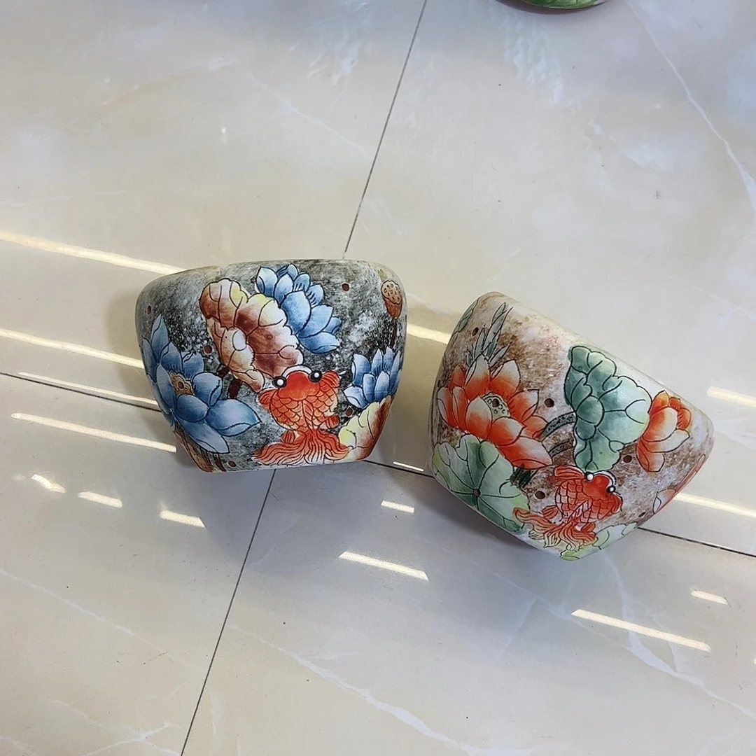 景德镇陶瓷花盆鱼*子景德镇陶瓷花盆