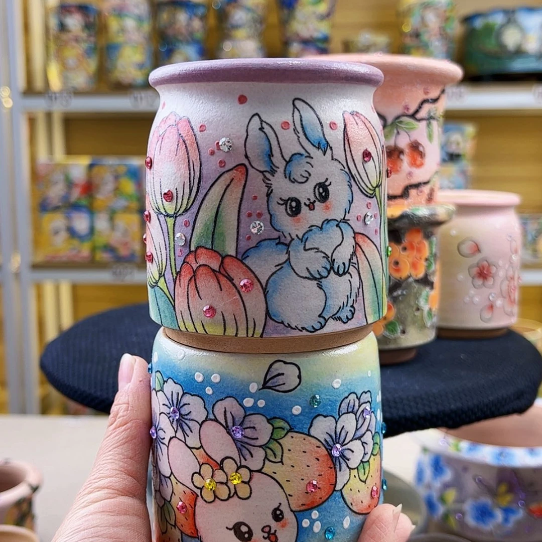 【闪购商品】骨瓷摆件小***活