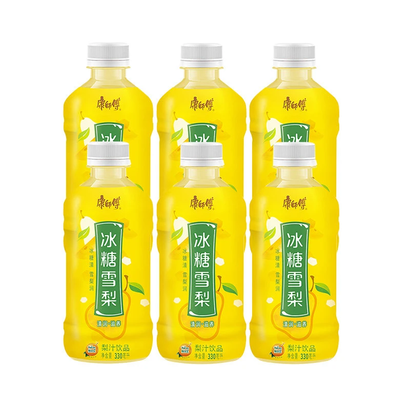 康师傅冰糖雪梨330ml*6瓶 迷你小瓶装果味夏日茶饮料饮品方便营养