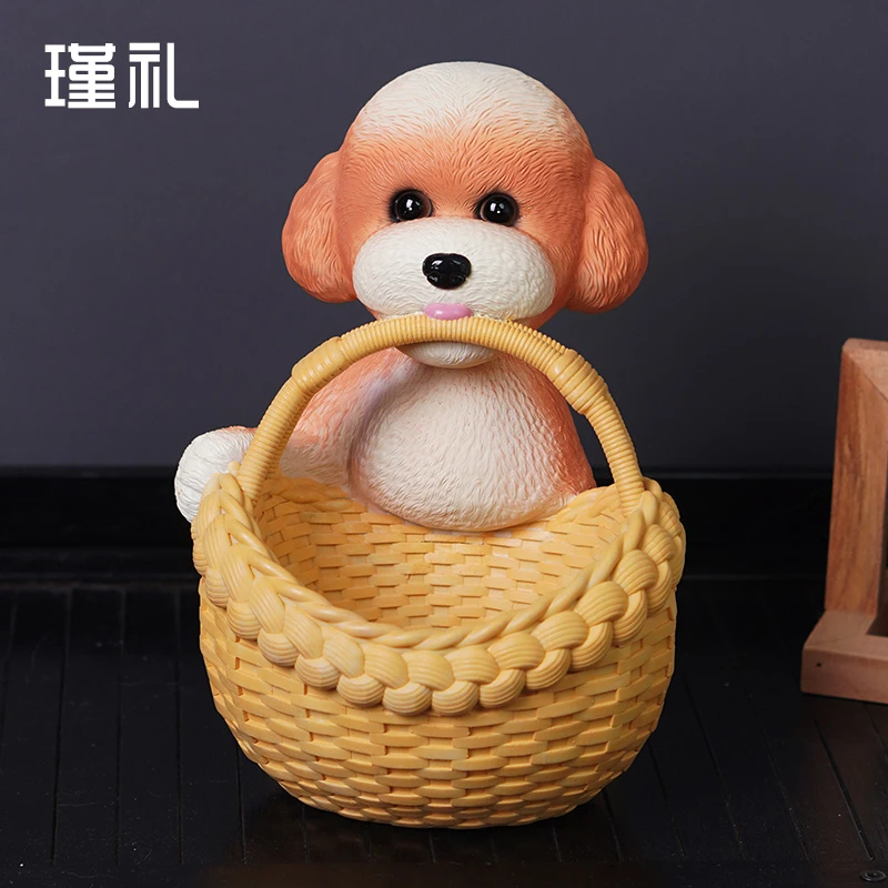 玄关入户门放钥匙创意可爱狗家居收纳摆件桌面装饰物新居乔迁礼品