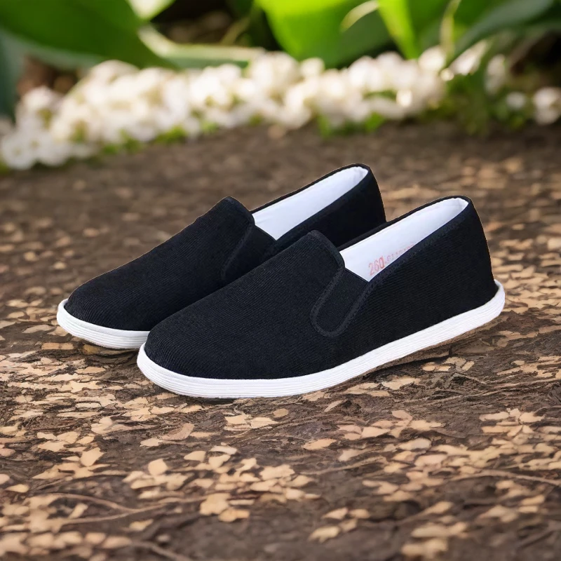 手工千层底布鞋舒服透气男士老年鞋夏季休闲软底传统老北京布鞋