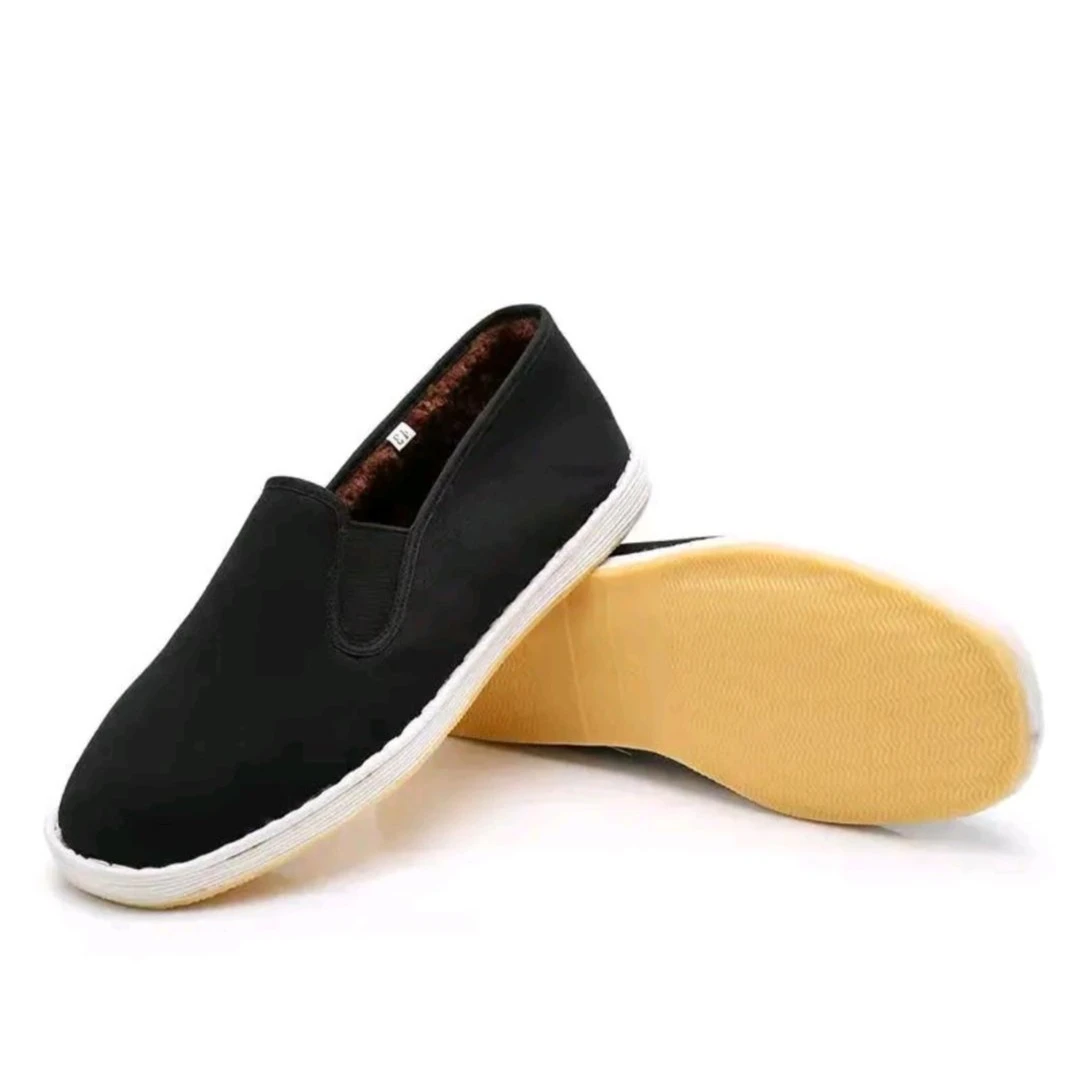 男士加绒二棉休闲透气防滑耐磨千层底布鞋保暖老北京布鞋舒适春夏