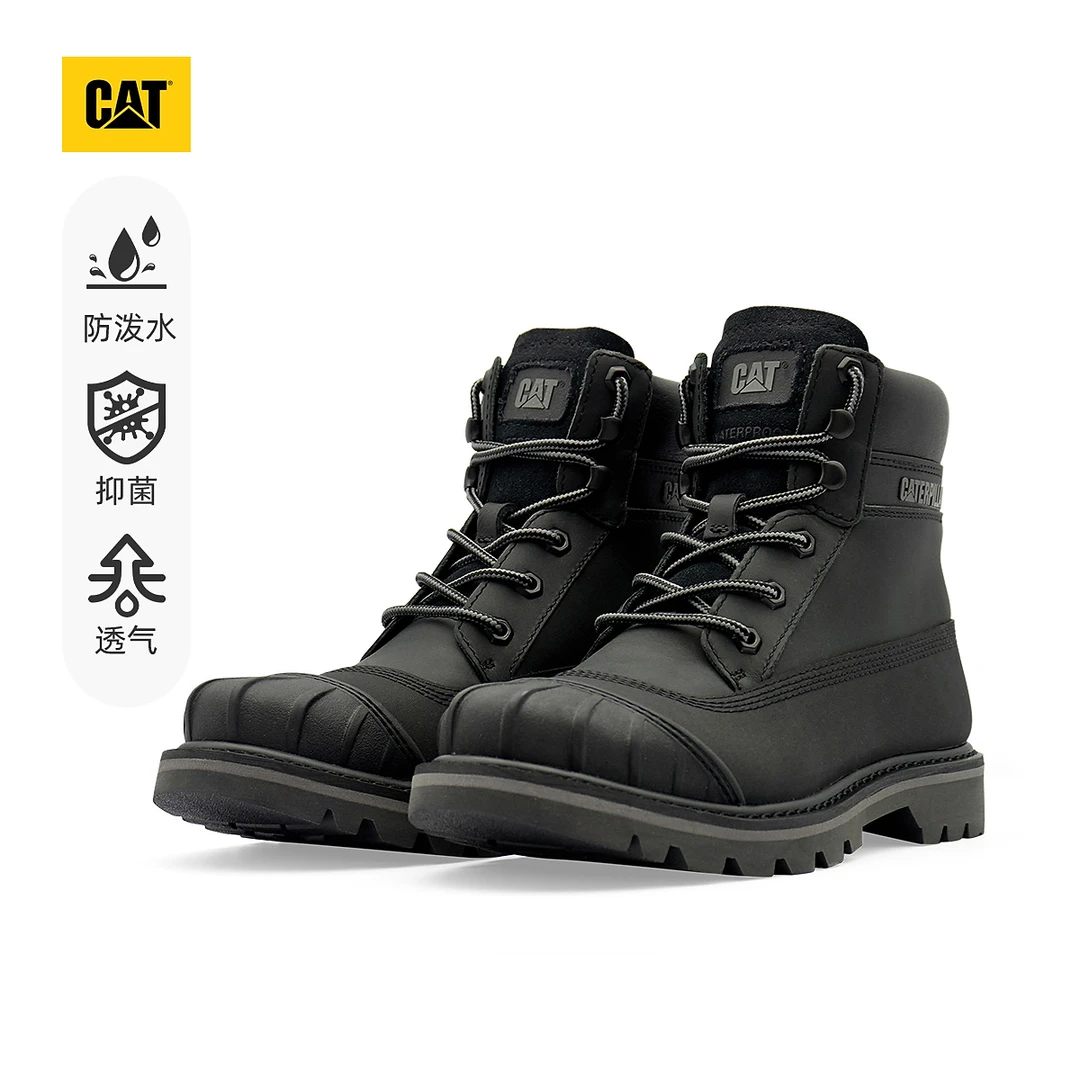 CAT卡特24秋季新品男士休闲工装防水高帮鞋商场同款休闲马丁靴