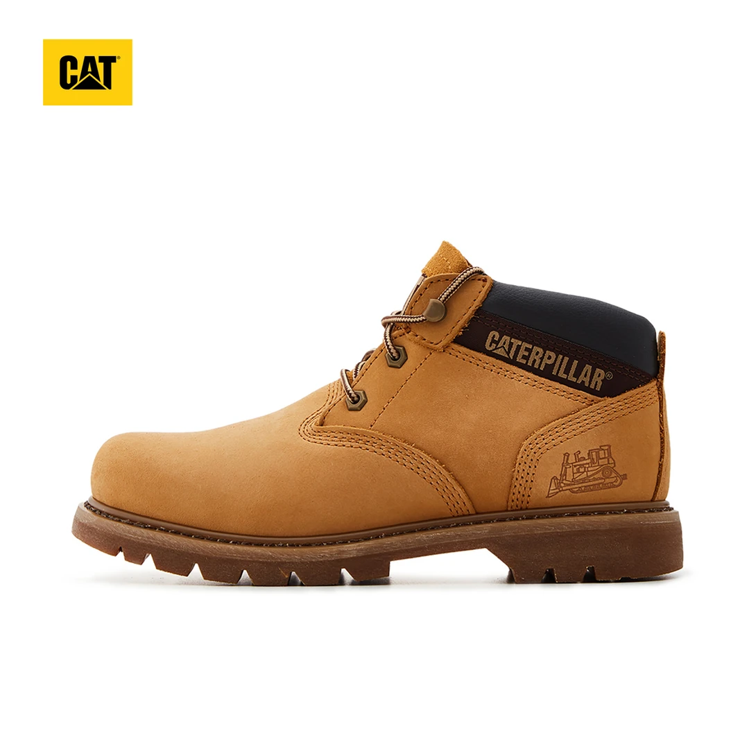 CAT卡特秋冬新款男士户外休闲工鞋牛皮防滑耐磨工装低靴大靴时尚