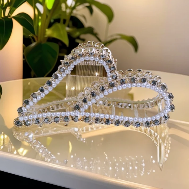 泛思轻奢高端抓夹鲨鱼夹后脑勺显发量气质发饰新款爆款