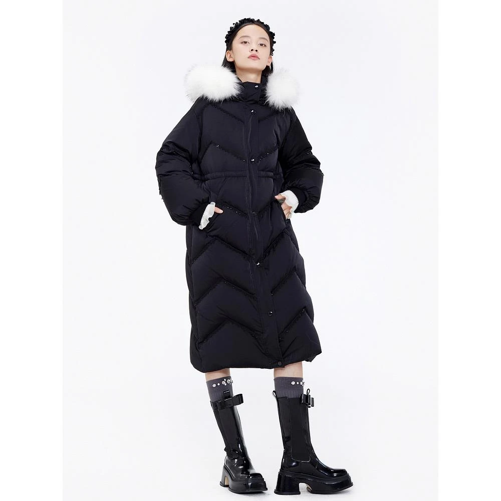 【商场同款】MAXRIENY金标系列白鸭绒外套女冬季新款羽绒服加厚