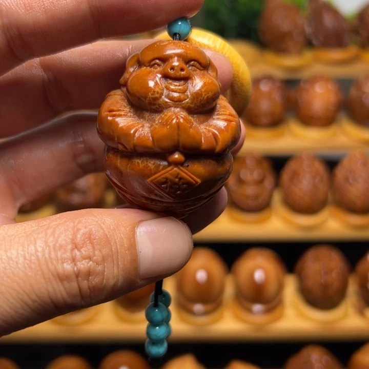 橄榄核核雕搏*橄榄核