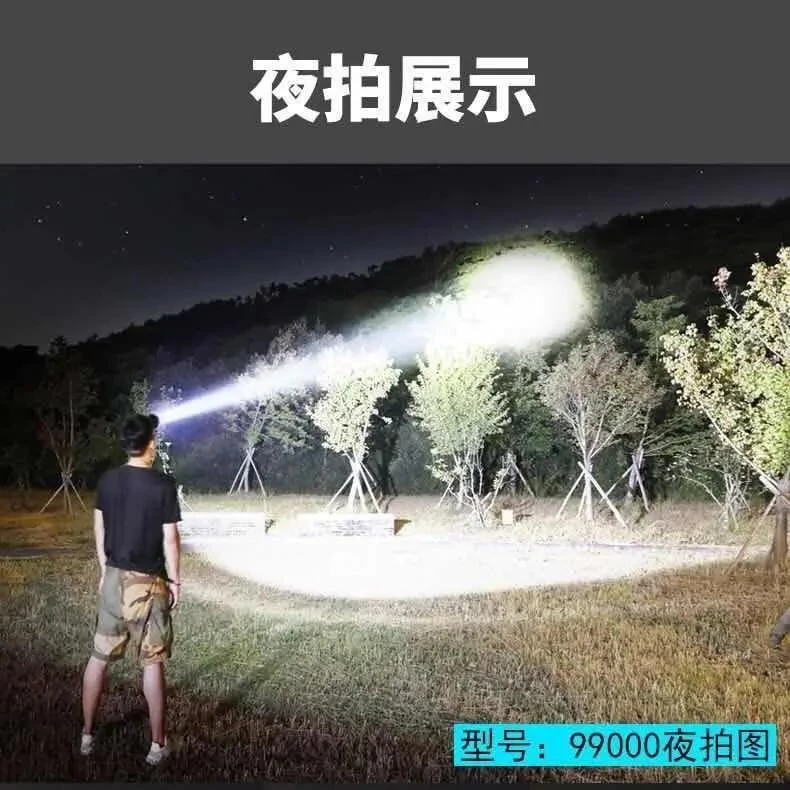 a头灯强光超亮头戴式手电筒户外家用远射充电夜钓鱼小氙气矿灯