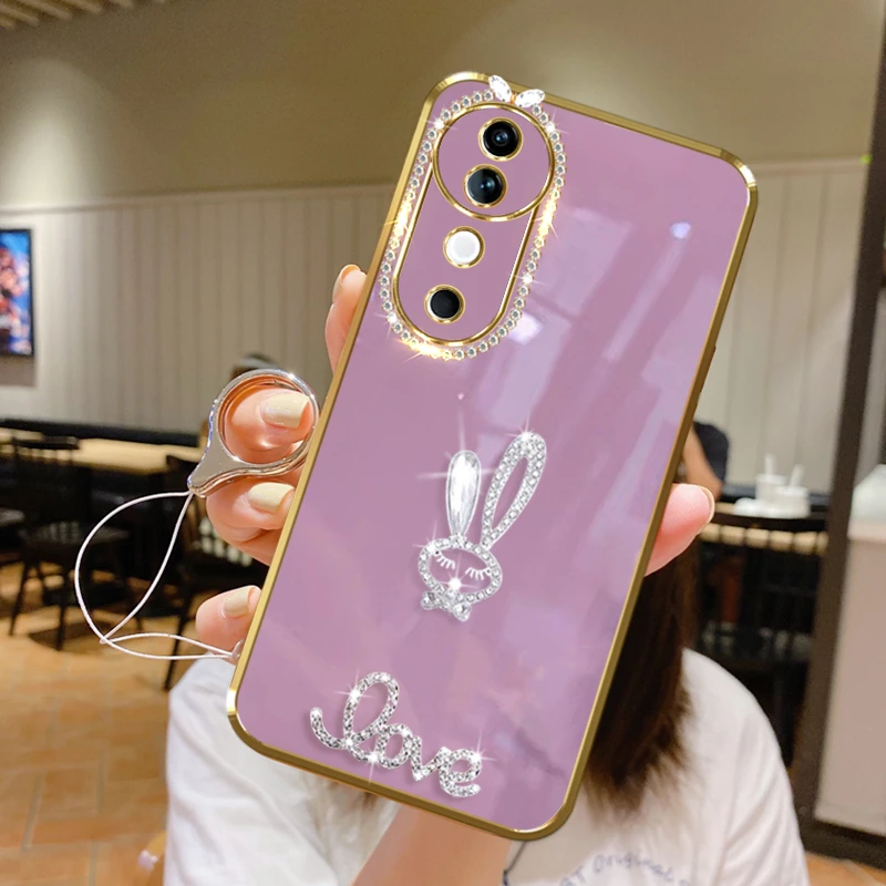 适用vivo s19手机壳闪钻兔可爱防摔女款保护套个性奢华网红软壳