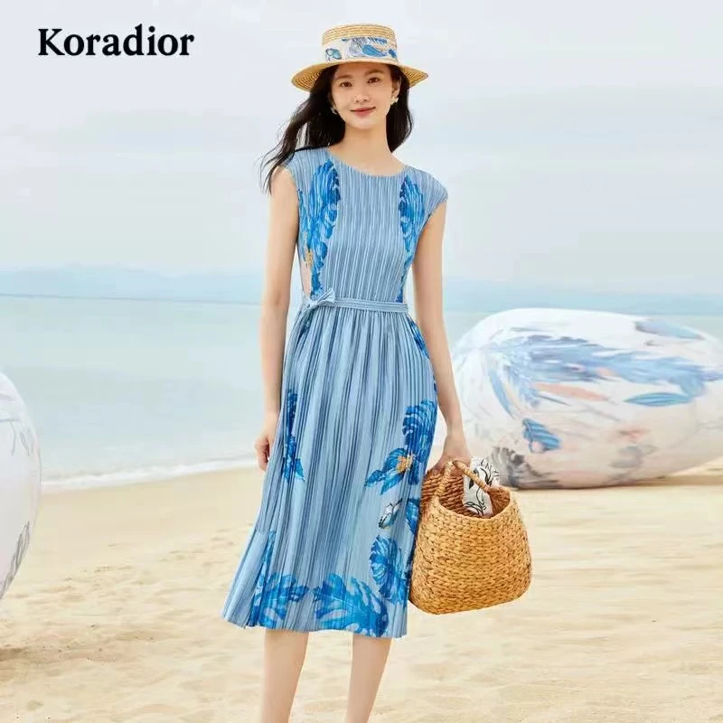 Koradior珂莱蒂尔 夏款时尚气质连衣裙KF09092