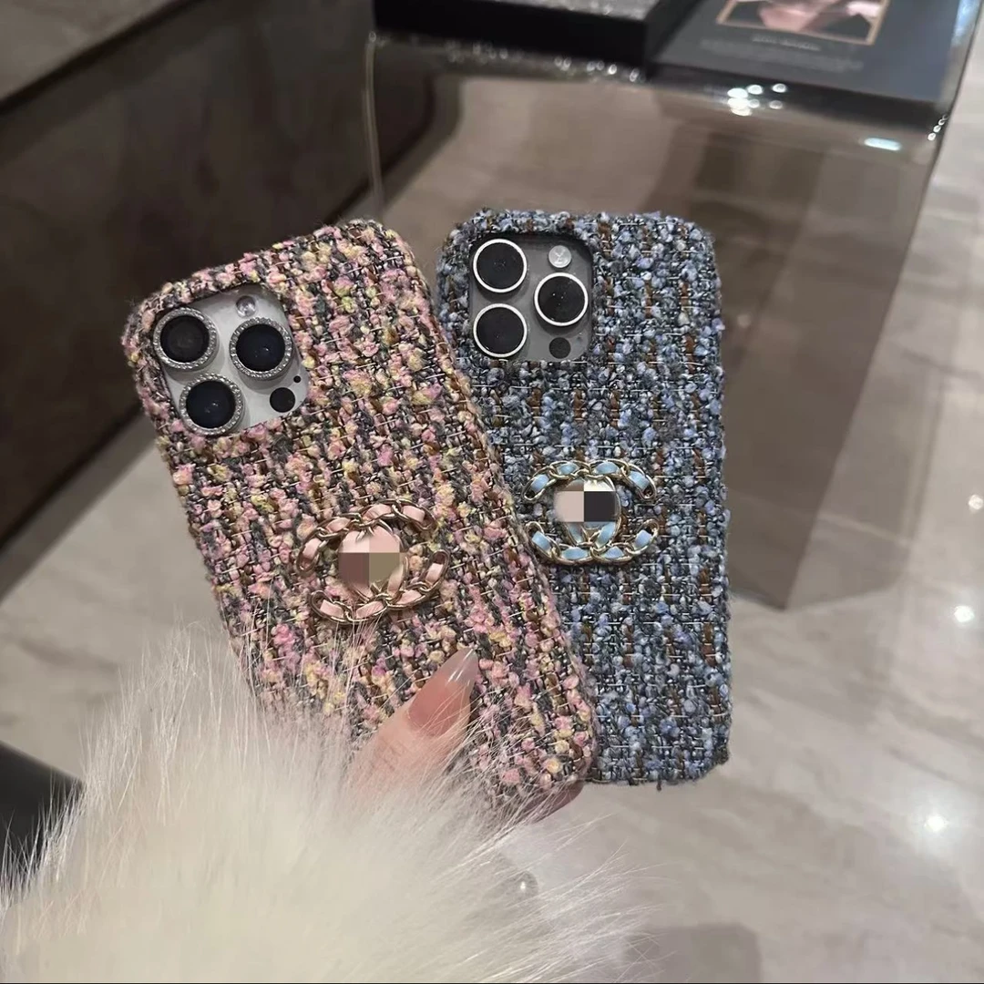 粗花小香手机壳适用于苹果16ProMax/iPhone14/13/12/11