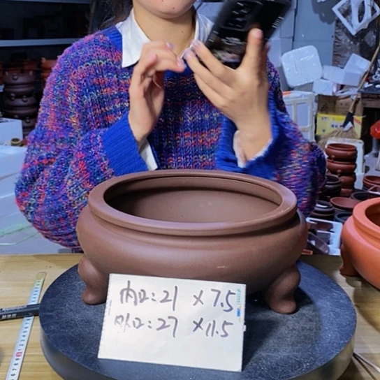 紫砂花盆紫砂花盆