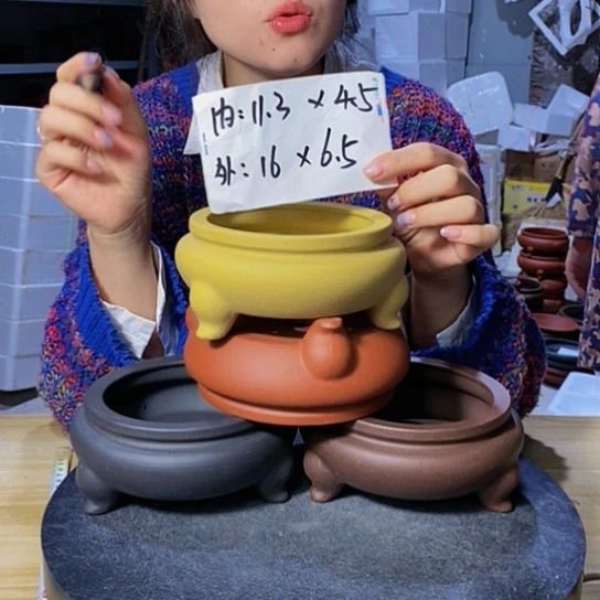 紫砂花盆紫砂花盆