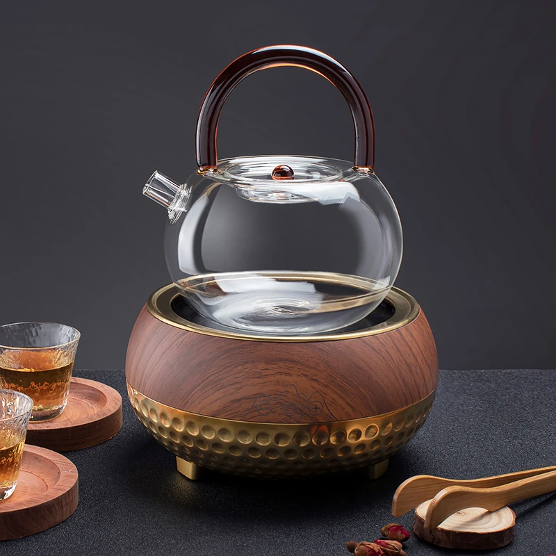 【粉丝专属】高硼硅提梁玻璃壶700ml煮茶壶耐高温蒸茶泡茶养生壶