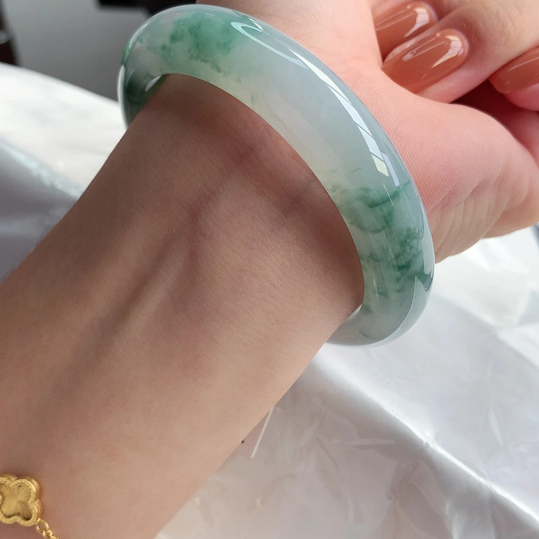 翡翠手镯未镶嵌天然Ａ货翡翠56