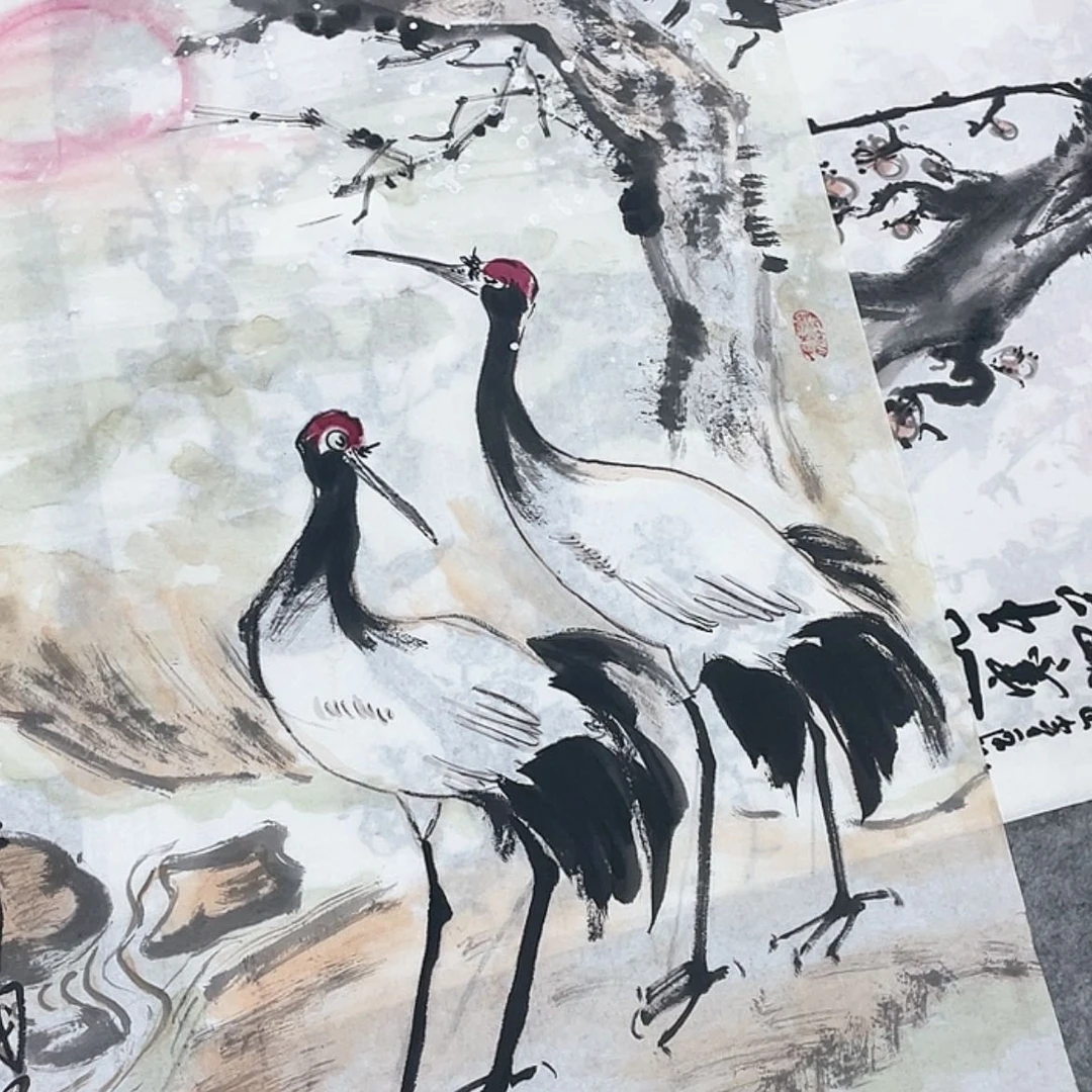 【闪购商品】书法阿*小写意花鸟国画作品