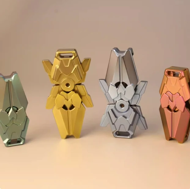 【虎头局】独角兽开甲推牌指尖陀螺金属解压玩具TQEDC定制