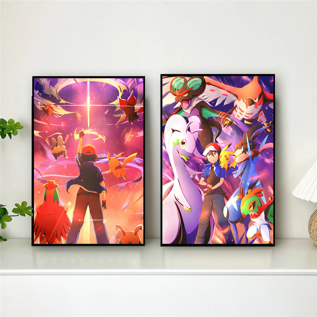 《宝可梦》现代潮玩潮画卧室装饰画壁画