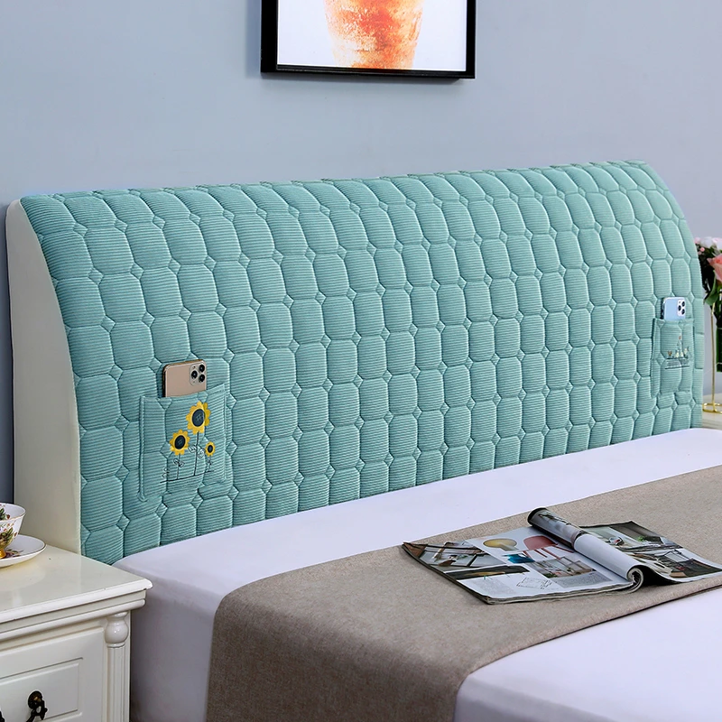 【1向阳花开】2024新款简约绒面设计防尘工艺 柔软舒适松弛感床头罩