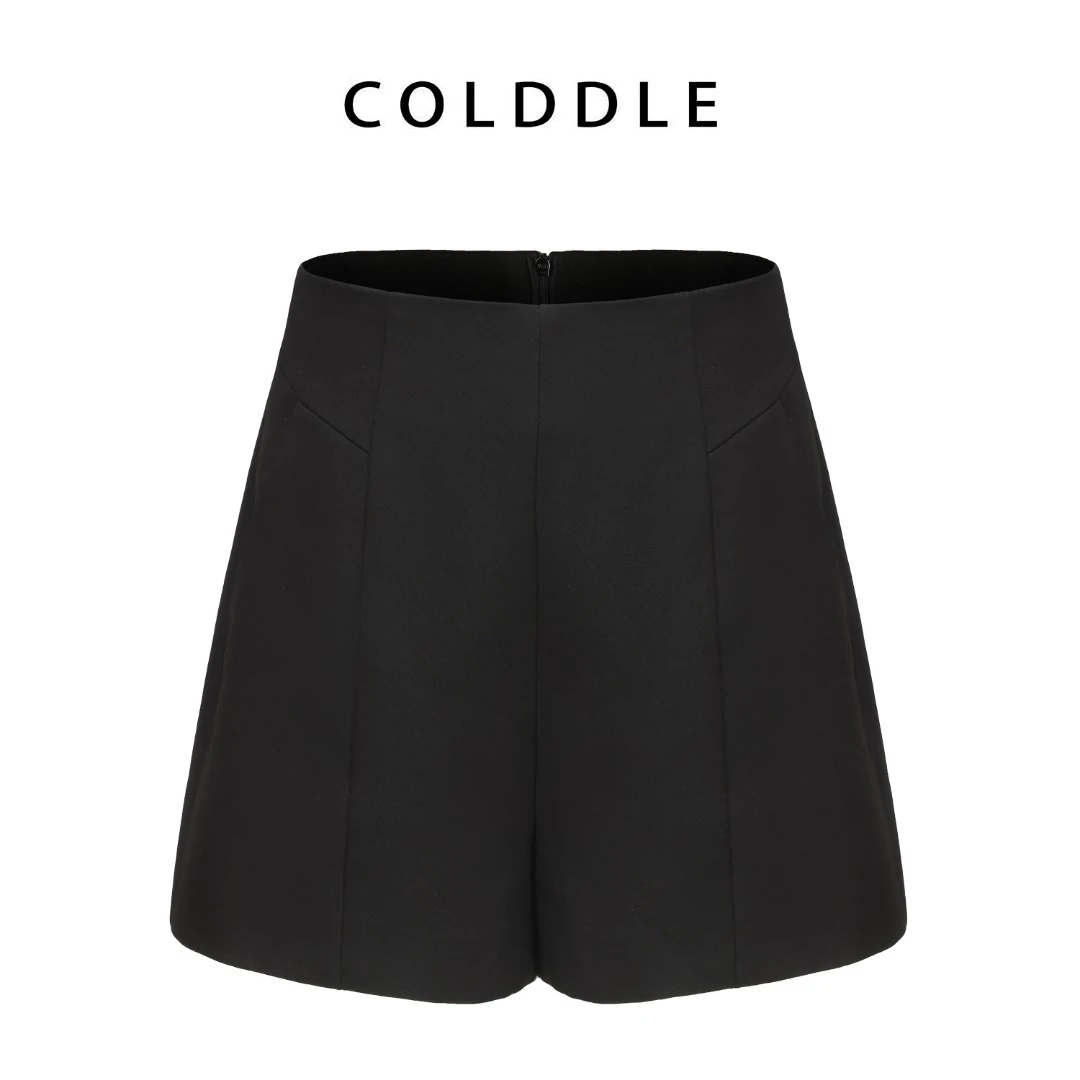【衬衫大W】春秋款韩版百搭简约高腰西装短裤A-7890