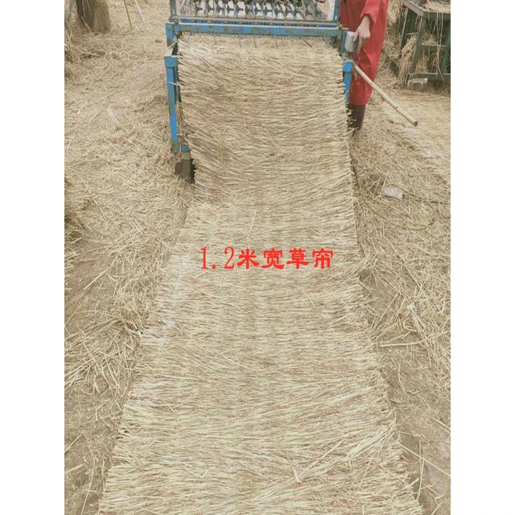 稻草帘大棚草帘子保温防寒草毡草垫路面防滑防冻保湿屋顶装饰隔热