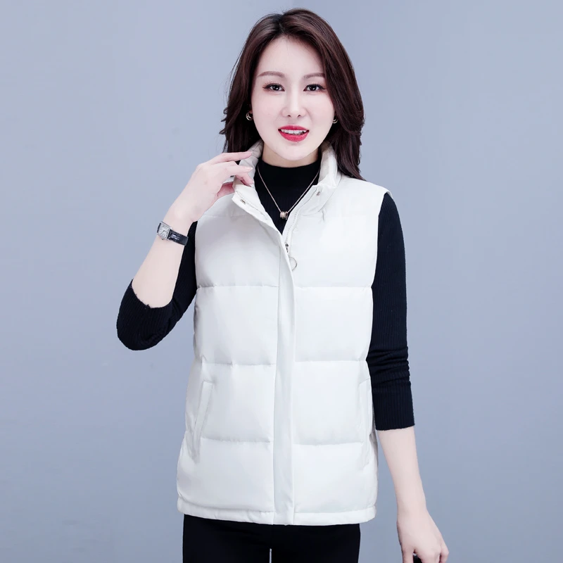 羽绒马甲女士白鸭绒高档秋冬季新款外穿时尚轻薄保暖休闲马夹外套