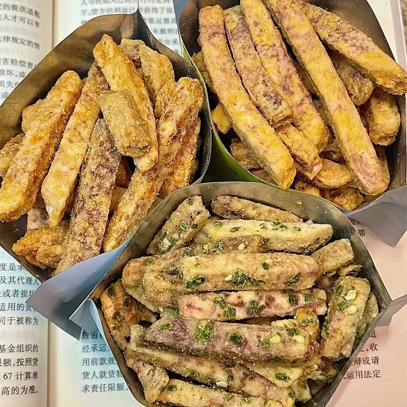比薯条好吃!荔浦芋头条 非油炸咸香酥脆芋头条蟹黄味办公追剧零食