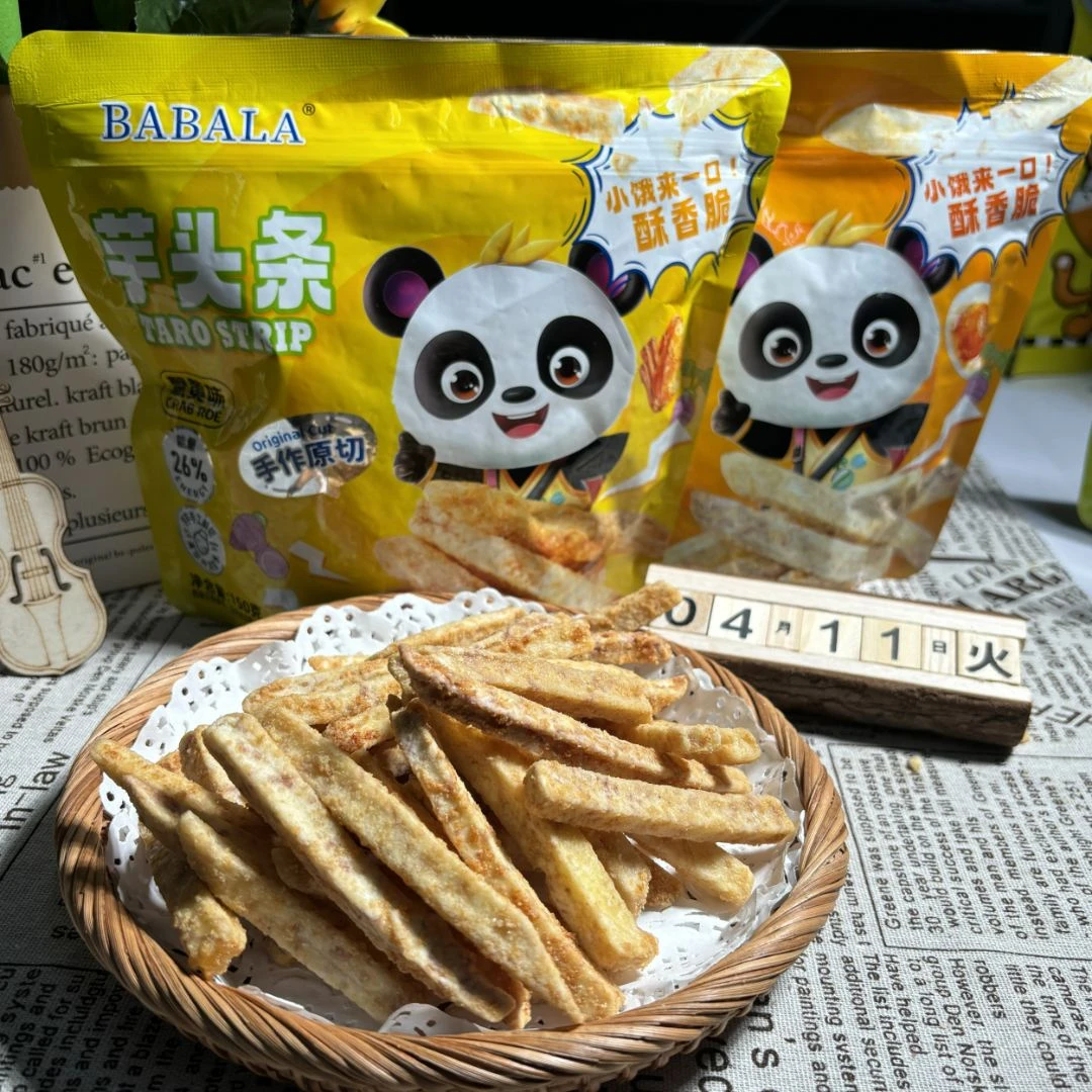 正宗手工芋头条非油炸香脆条健康酥脆蟹黄咸蛋黄办公室零食蟹黄味