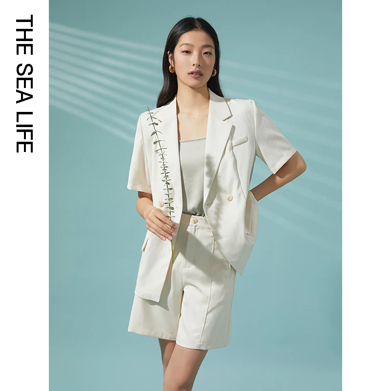 欧海一生西装春夏季套装两件套女薄款新款时尚休闲气质职业1129