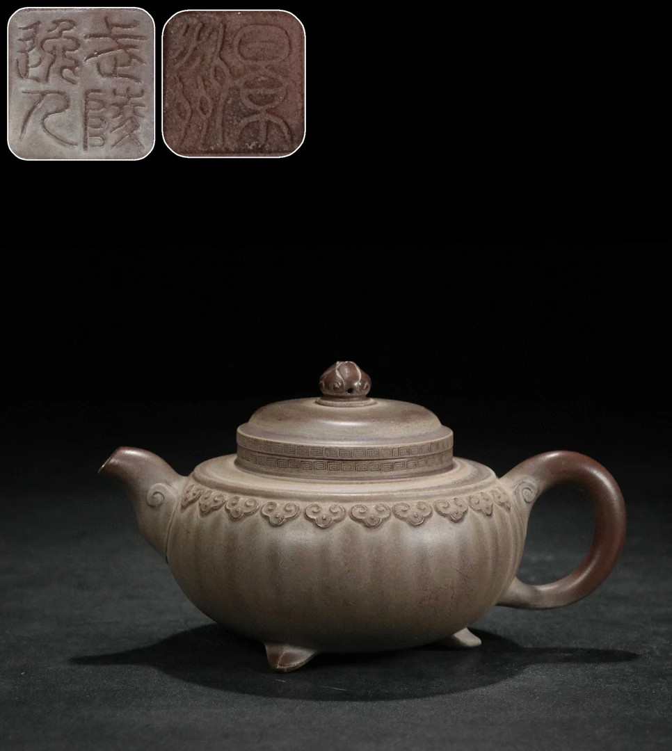 景舟云肩如意紫砂壶