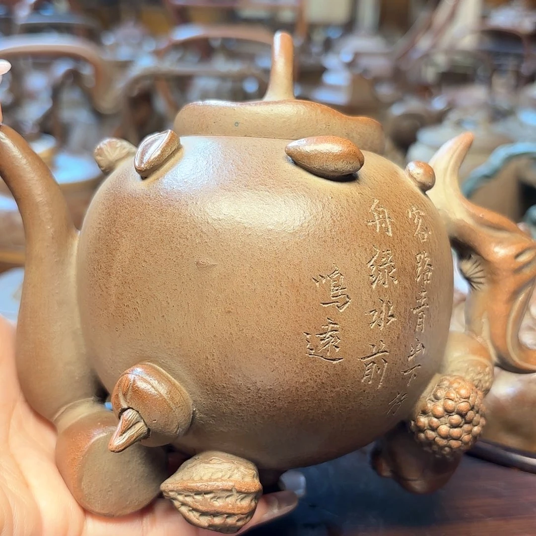 紫砂茶壶老*笋紫砂老壶
