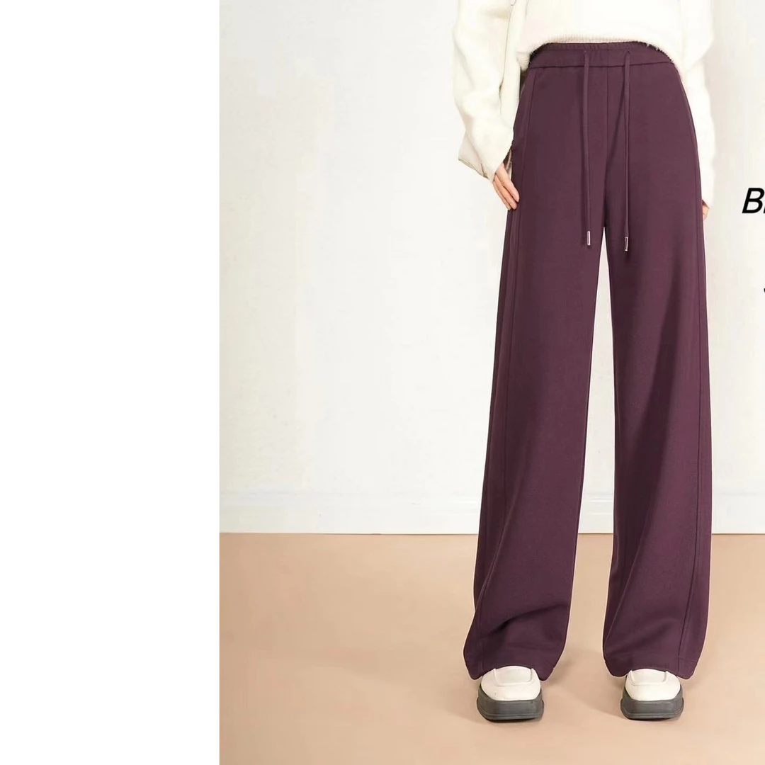 2024安哥拉红时尚直筒裤